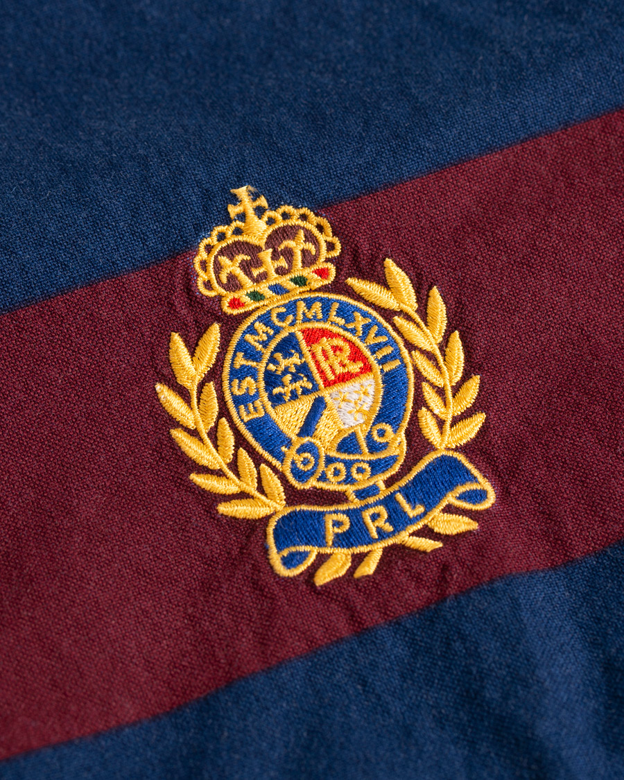 Herre | Skjorter | Polo Ralph Lauren | Core Fit Barstripe Shirt Burgundy/Blue