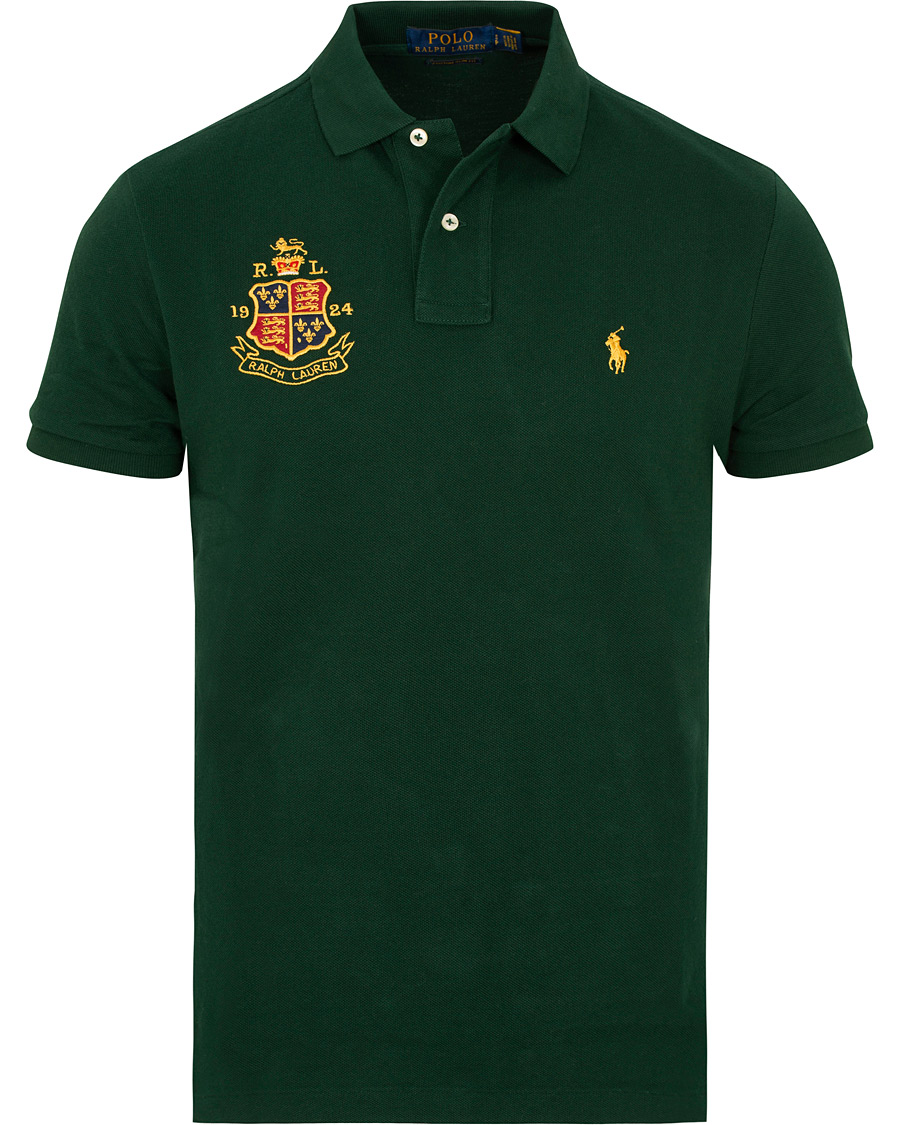 Herre | Pikéer | Polo Ralph Lauren | Custom Slim Fit Crest Polo College Green