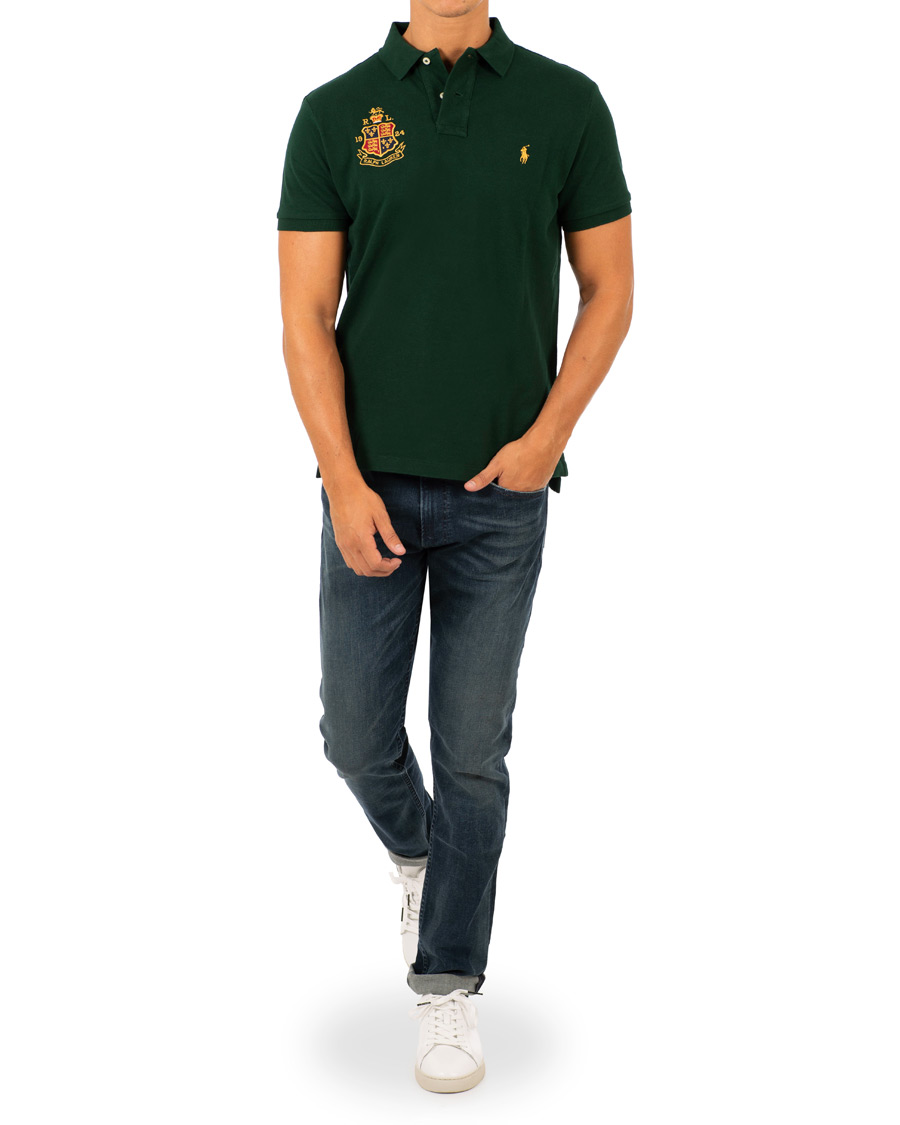 Herre | Pikéer | Polo Ralph Lauren | Custom Slim Fit Crest Polo College Green