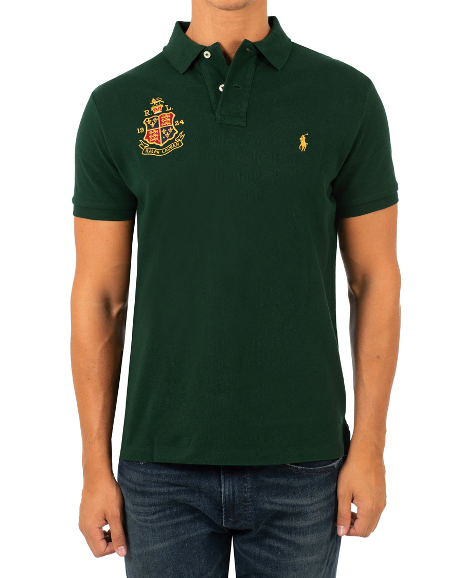 Herre | Pikéer | Polo Ralph Lauren | Custom Slim Fit Crest Polo College Green