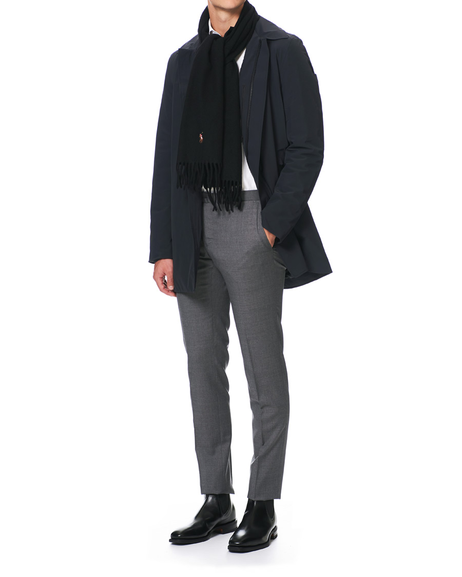 Herre | Polo Ralph Lauren Signatur Wool Scarf Black | Polo Ralph Lauren | Signatur Wool Scarf Black