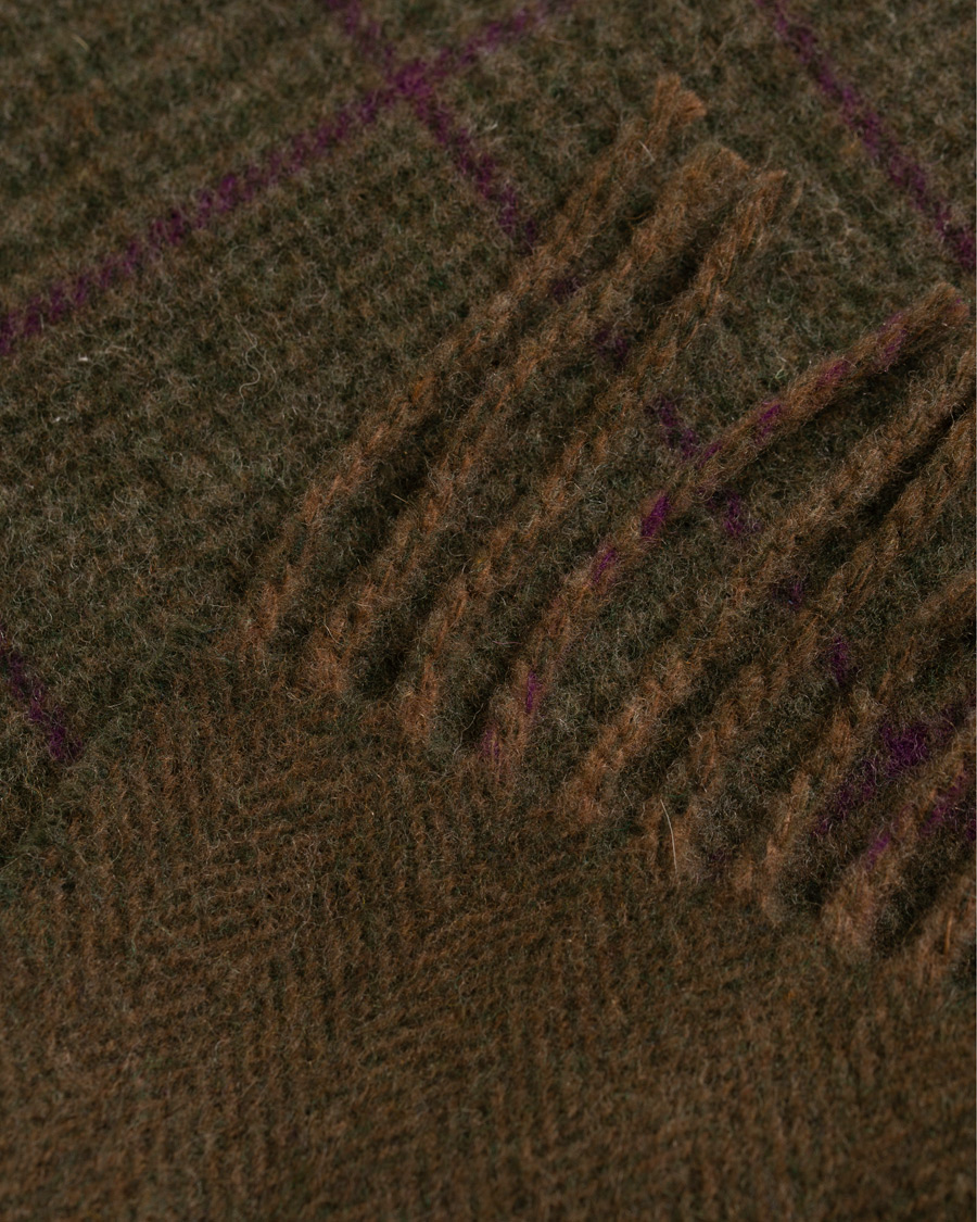 Herre | Polo Ralph Lauren Wool Reversible Check Scarf Olive/Glenplaid | Polo Ralph Lauren | Wool Reversible Check Scarf Olive/Glenplaid