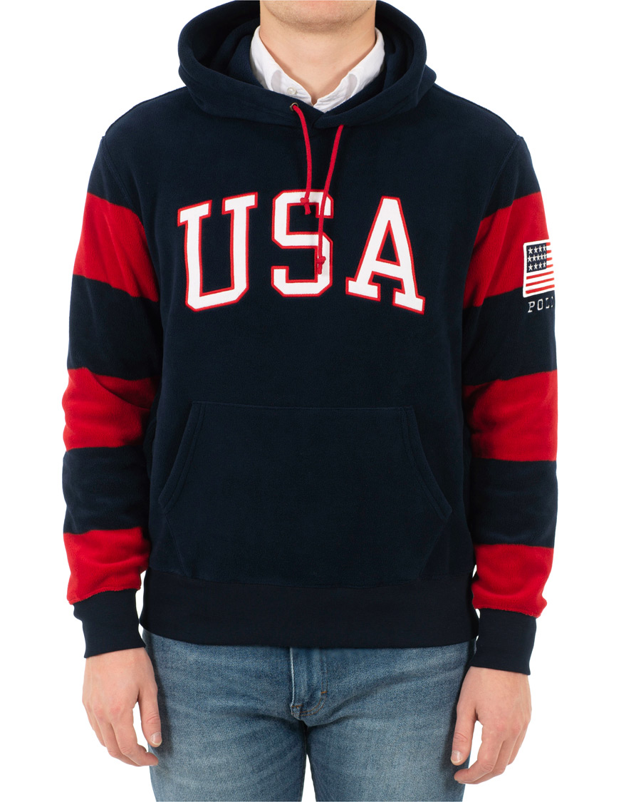 Herre | Gensere | Polo Ralph Lauren | USA Fleece Hoodie Navy