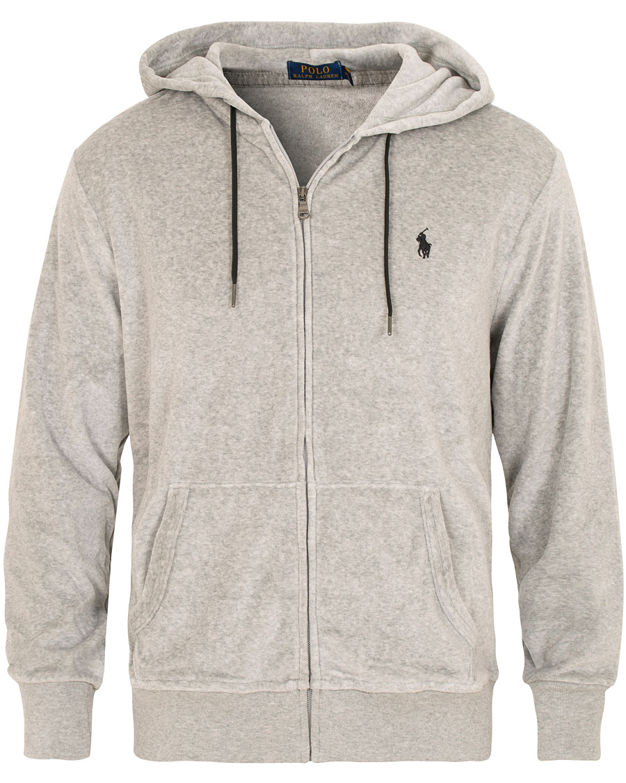 Herre | Gensere | Polo Ralph Lauren | Velvet Full Zip Hoodie Andover Heather