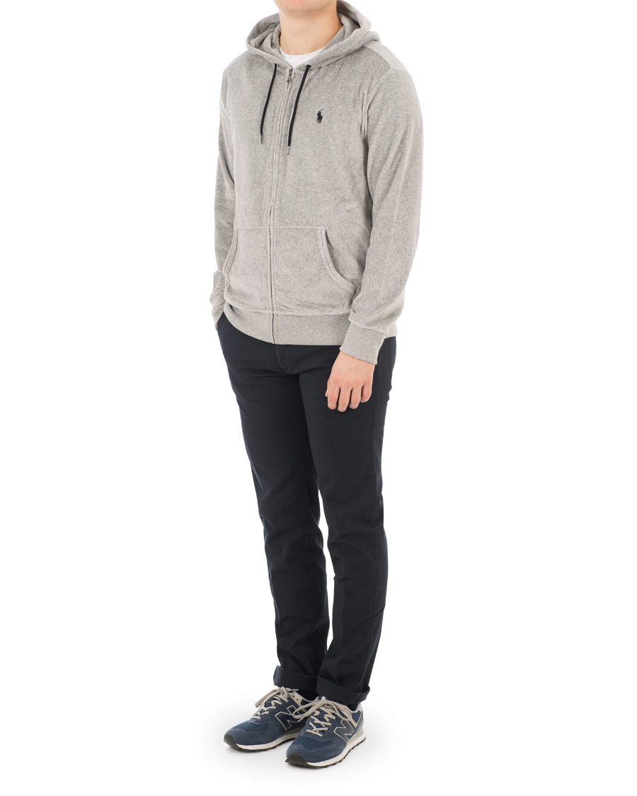 Herre | Gensere | Polo Ralph Lauren | Velvet Full Zip Hoodie Andover Heather