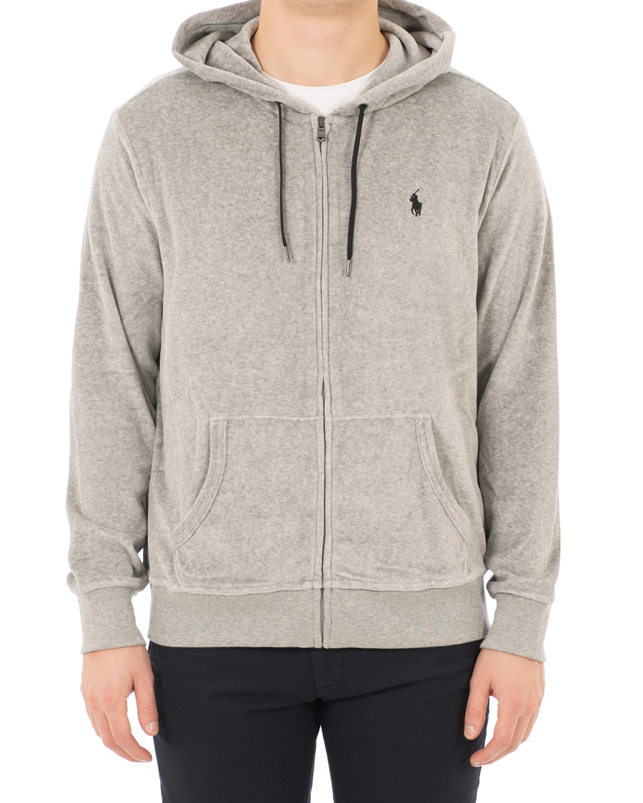 Herre | Gensere | Polo Ralph Lauren | Velvet Full Zip Hoodie Andover Heather