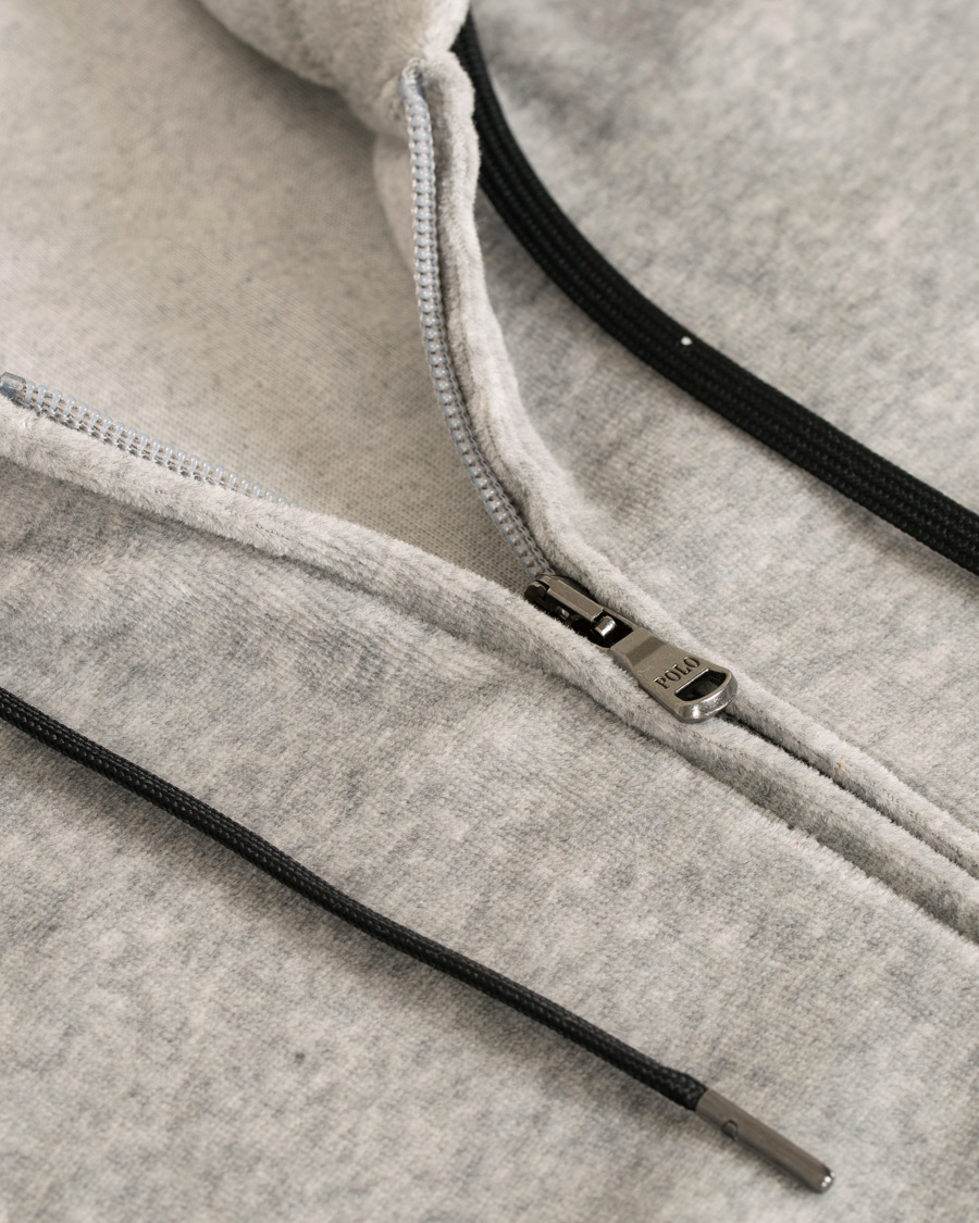 Herre | Gensere | Polo Ralph Lauren | Velvet Full Zip Hoodie Andover Heather