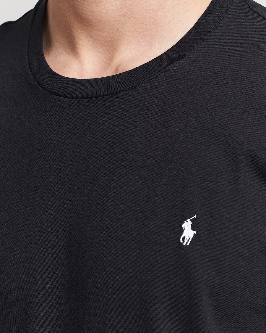 Herre | T-Shirts | Polo Ralph Lauren | Liquid Cotton Crew Neck T-Shirt Black