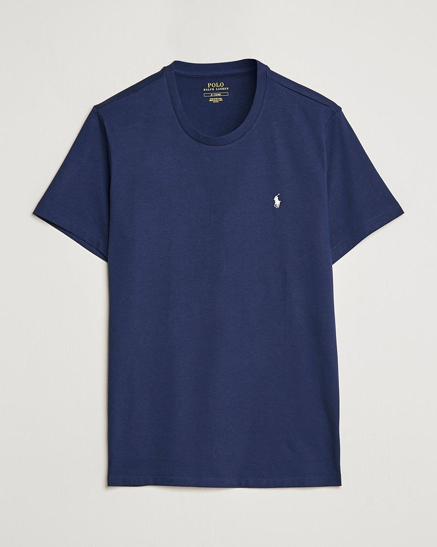 Herre | T-Shirts | Polo Ralph Lauren | Liquid Cotton Crew Neck Tee Cruise Navy