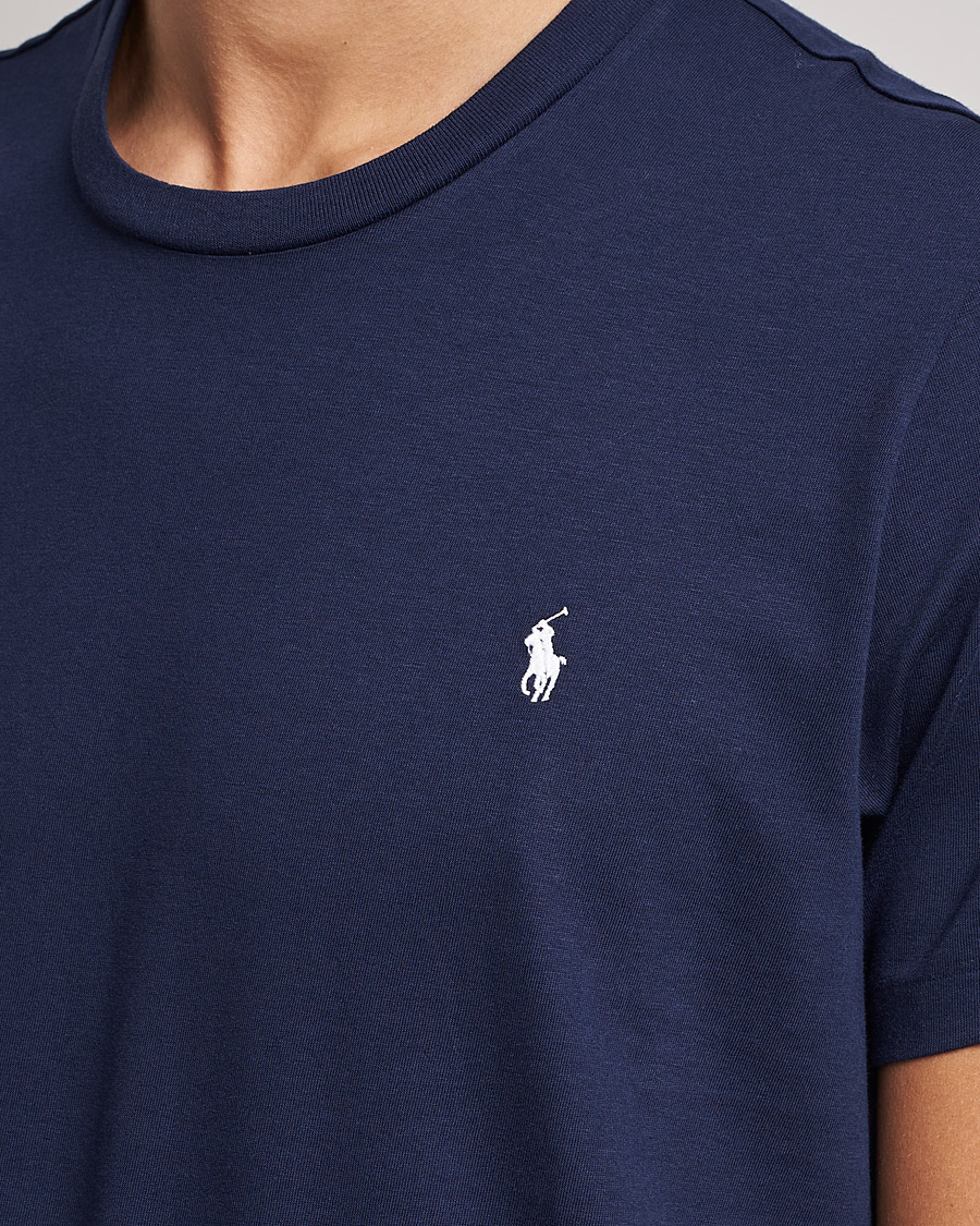 Herre | T-Shirts | Polo Ralph Lauren | Liquid Cotton Crew Neck Tee Cruise Navy