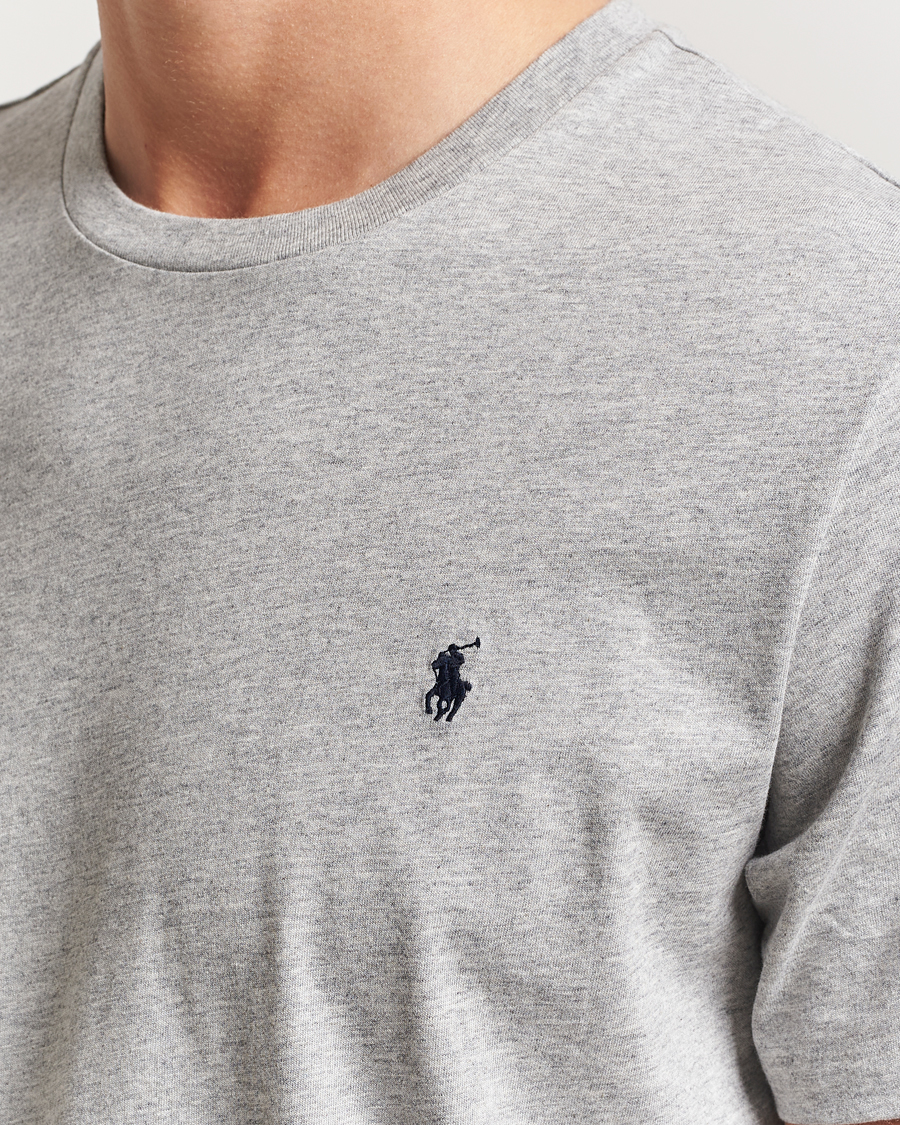 Herre | T-Shirts | Polo Ralph Lauren | Liquid Cotton Crew Neck T-Shirt Andover Heather