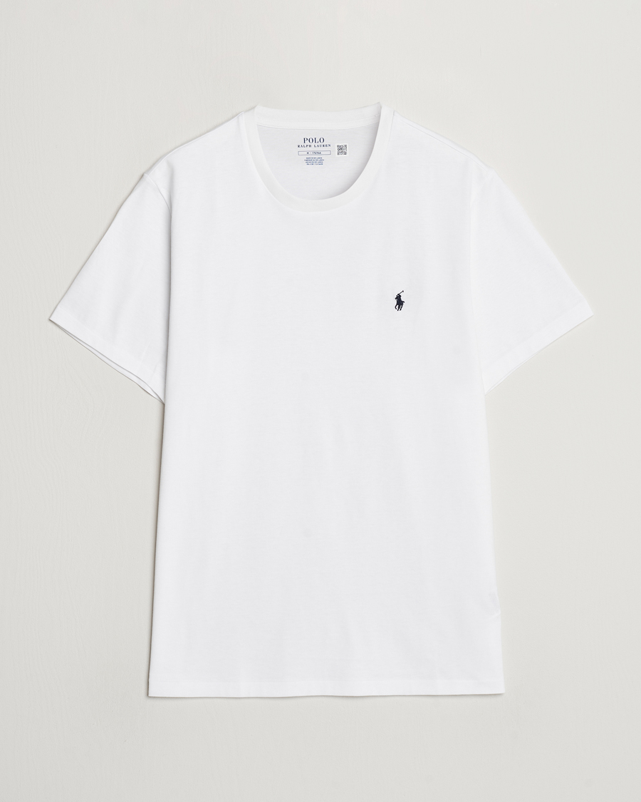 Herre | T-Shirts | Polo Ralph Lauren | Liquid Cotton Crew Neck T-Shirt White