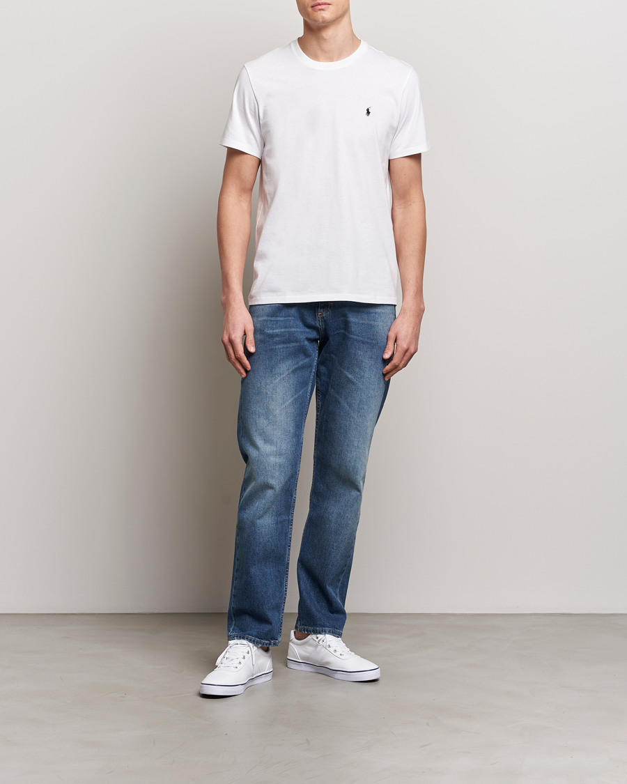 Herre | T-Shirts | Polo Ralph Lauren | Liquid Cotton Crew Neck Tee White