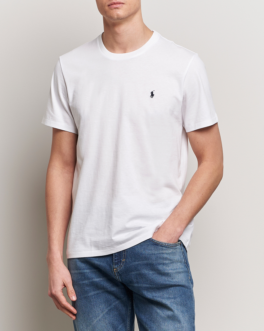 Herre | Only Polo | Polo Ralph Lauren | Liquid Cotton Crew Neck Tee White