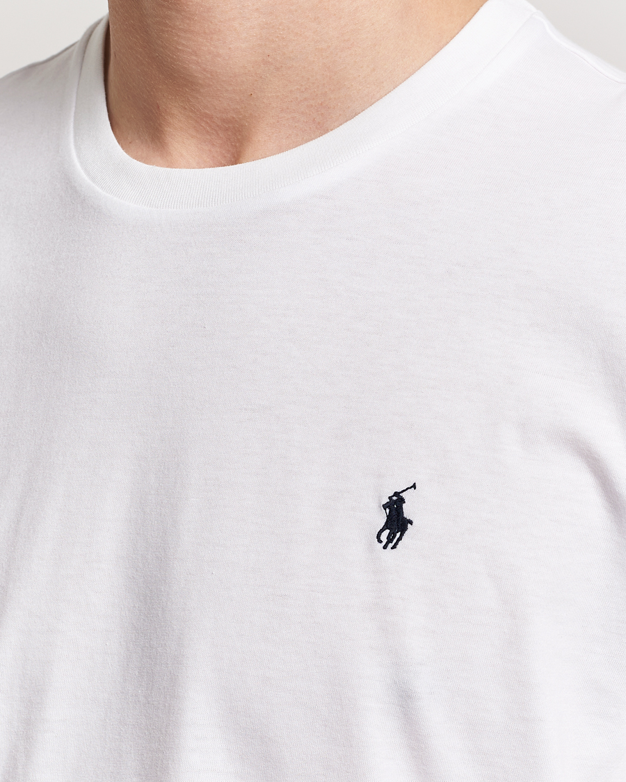 Herre | T-Shirts | Polo Ralph Lauren | Liquid Cotton Crew Neck T-Shirt White