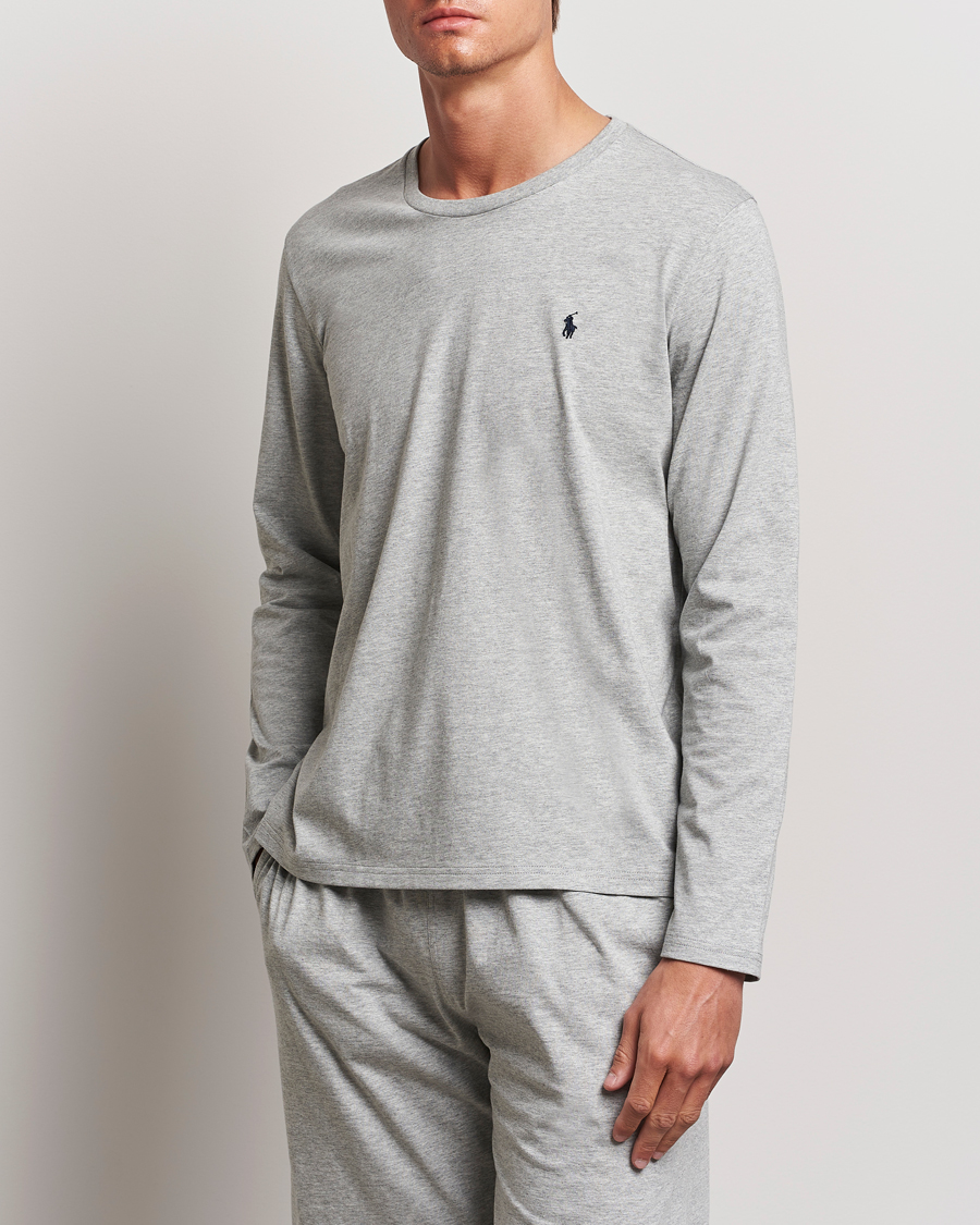 Herr | T-Shirts | Polo Ralph Lauren | Liquid Cotton Long Sleeve Crew Neck Tee Andover Heather