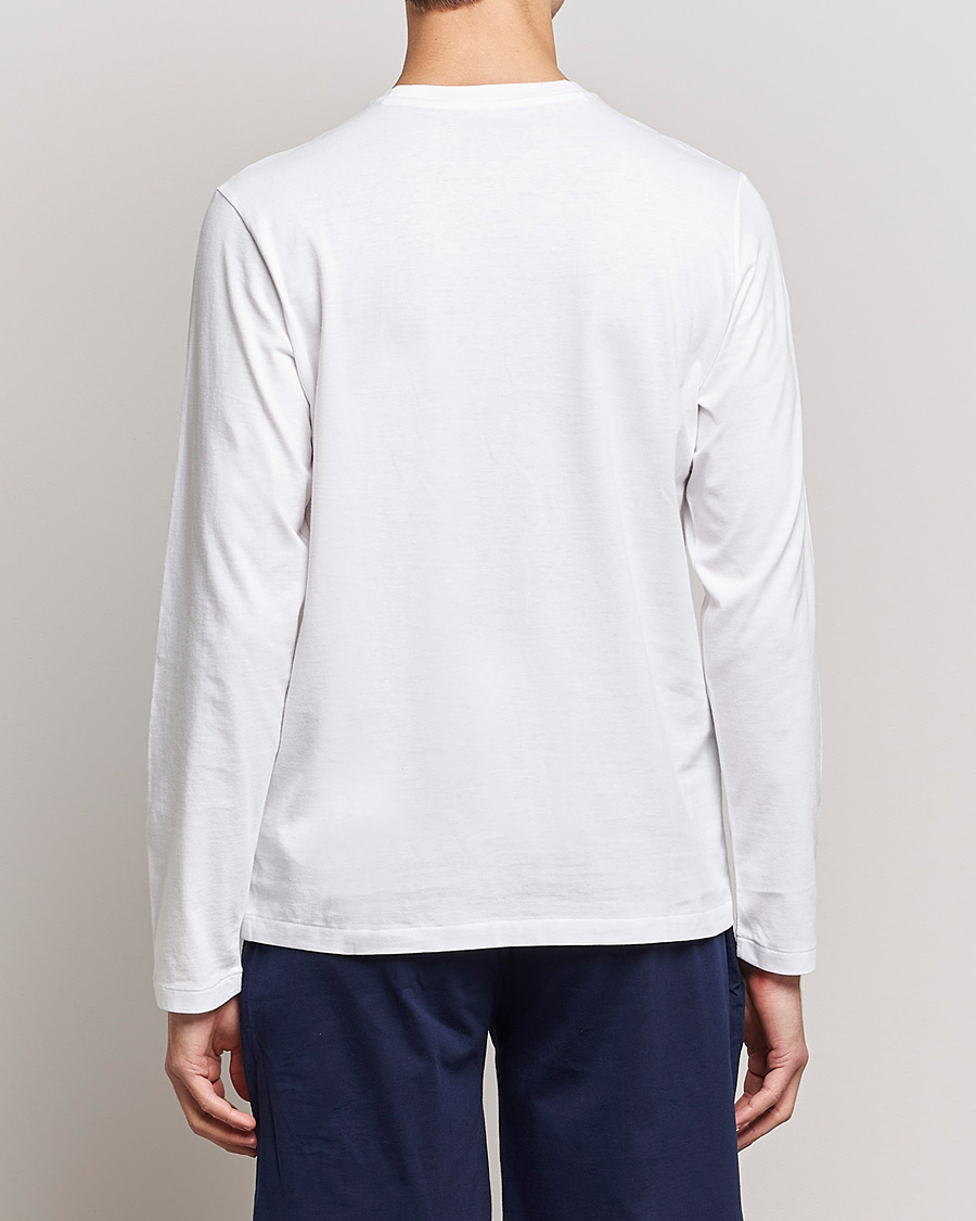 Herre | T-Shirts | Polo Ralph Lauren | Liquid Cotton Long Sleeve Crew Neck Tee White