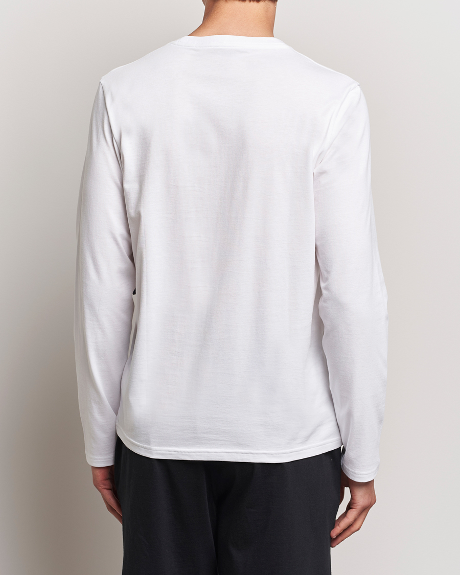 Herre | T-Shirts | Polo Ralph Lauren | Liquid Cotton Long Sleeve Crew Neck Tee White