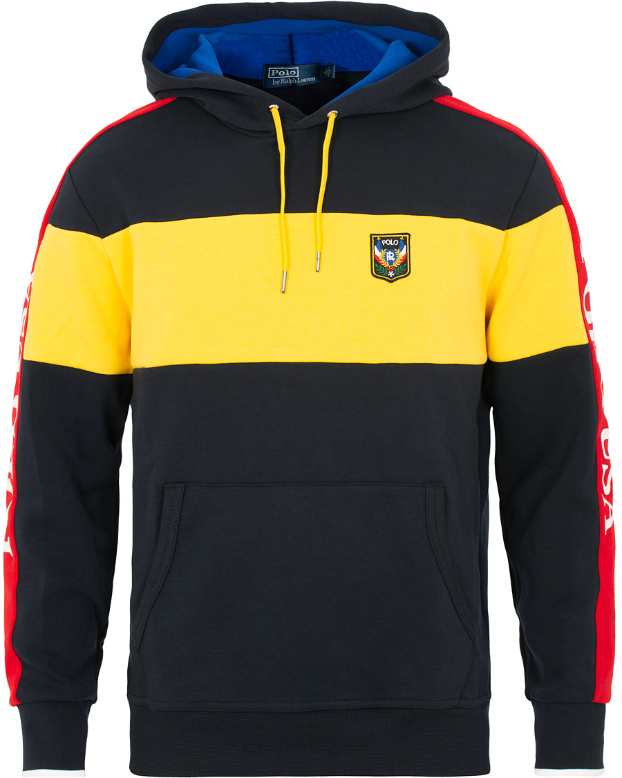 Herre | Gensere | Polo Ralph Lauren | Active Block Hoodie Yellow/Navy