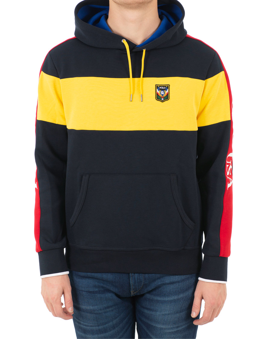 Herre | Gensere | Polo Ralph Lauren | Active Block Hoodie Yellow/Navy