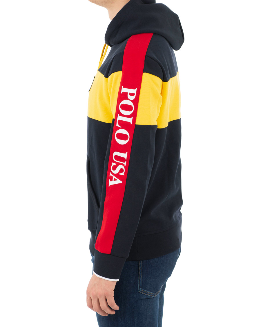 Herre | Gensere | Polo Ralph Lauren | Active Block Hoodie Yellow/Navy