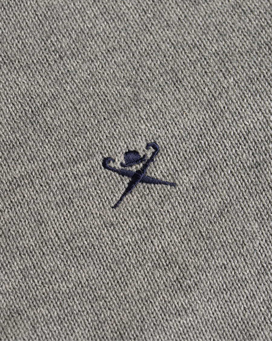 Herre | Gensere | Hackett | Cotton Half Zip Grey