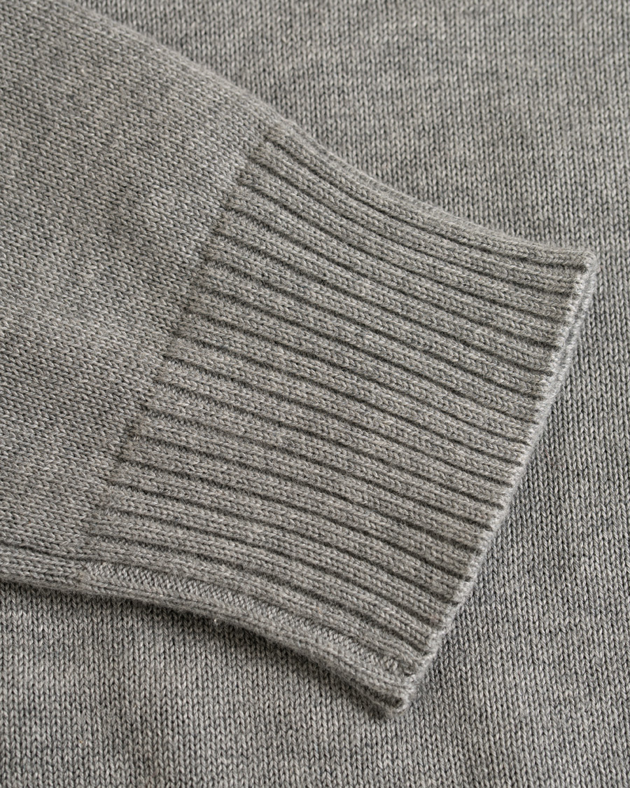 Herre | Gensere | Hackett | Cotton Half Zip Grey