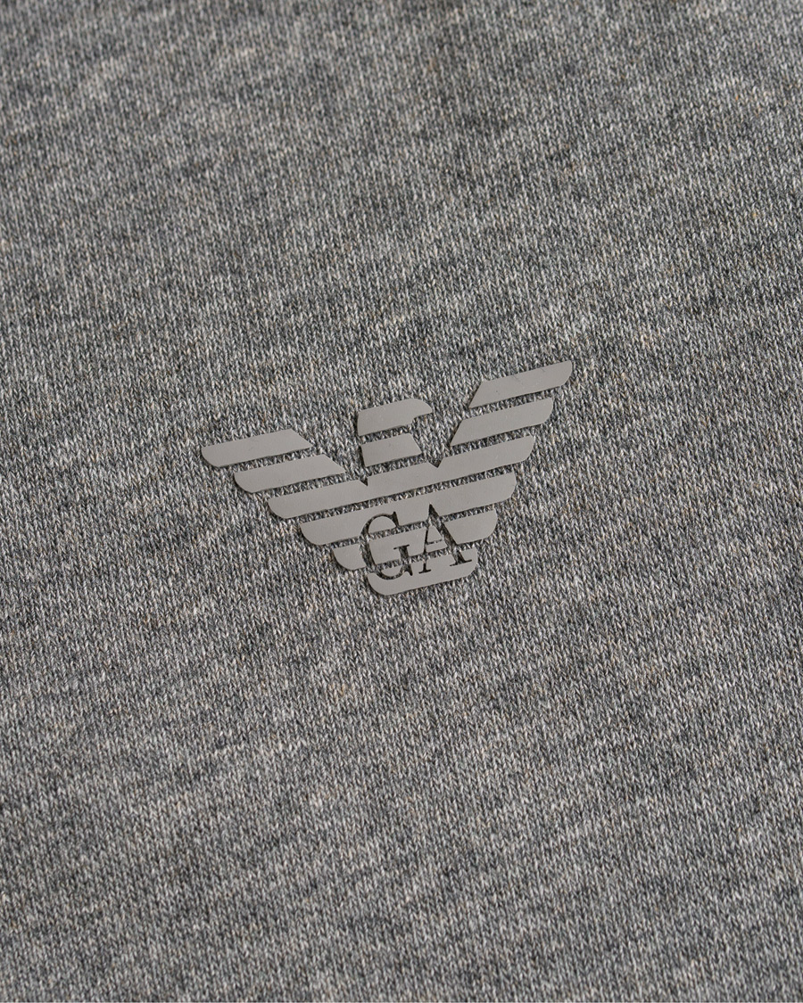 Herre | Gensere | Emporio Armani | Full Zip Hoodie Grey Melange