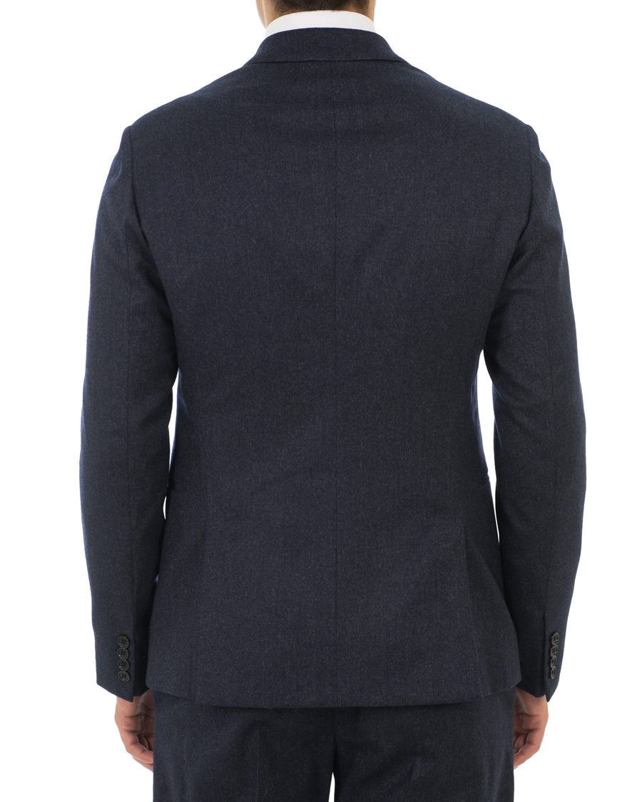 Herre | Dresser | Emporio Armani | F-Line Fitted Flannel Suit Dark Blue