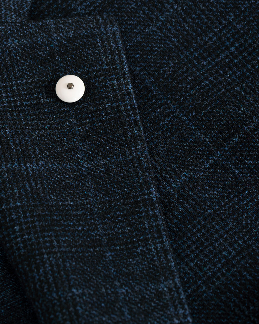 Herre | Dressjakker | L.B.M. 1911 | Jack Regular Fit Glencheck Wool Blazer Dark Blue