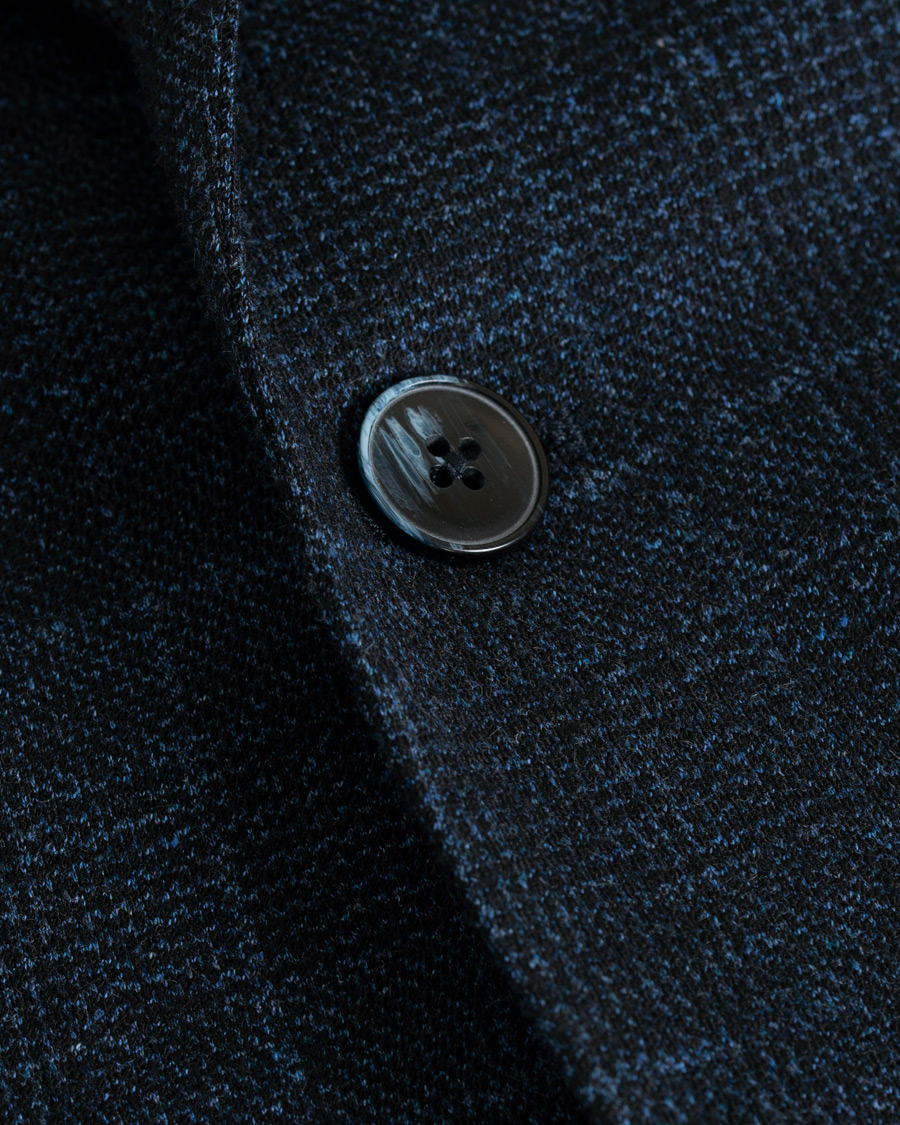 Herre | Dressjakker | L.B.M. 1911 | Jack Regular Fit Glencheck Wool Blazer Dark Blue