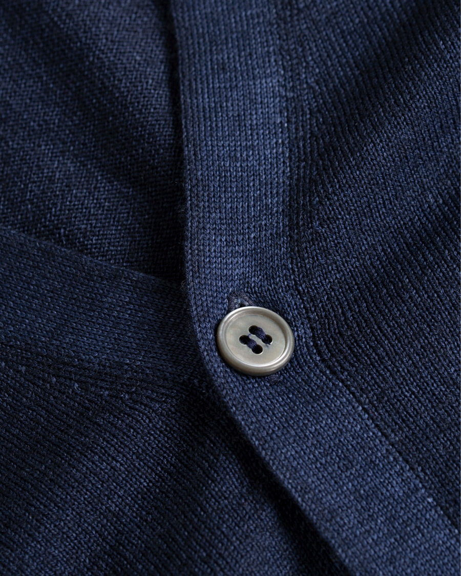 Herre | Gensere | Gran Sasso | Vintage Merino Fashion Fit Cardigan Navy
