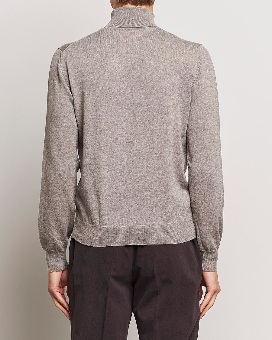 Herre | Gensere | Gran Sasso | Merino Fashion Fit Rollneck Beige