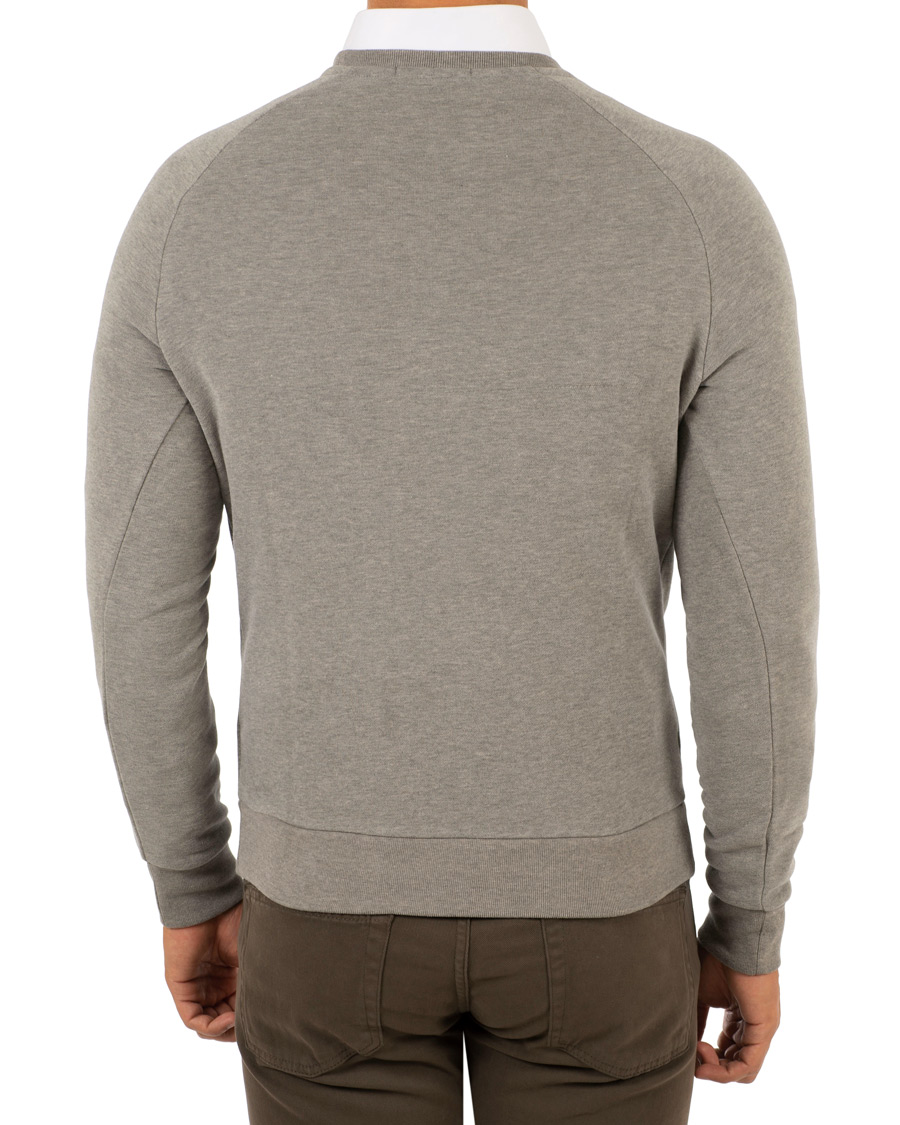 Herre | Gensere | Ralph Lauren Purple Label | Luxury Fleece Polo Bear Sweatshirt Light Grey Melange