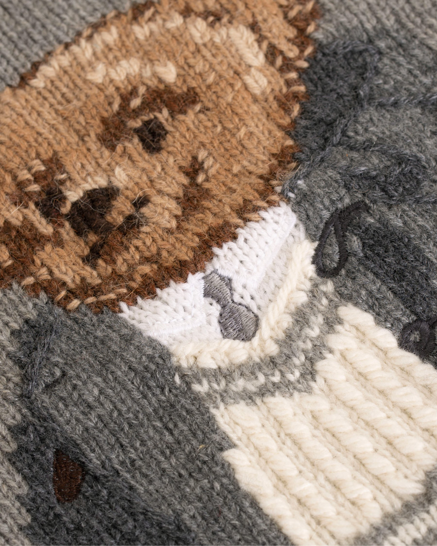 Herre | Gensere | Ralph Lauren Purple Label | Cashmere Polo Sweater Classic Light Grey Heather