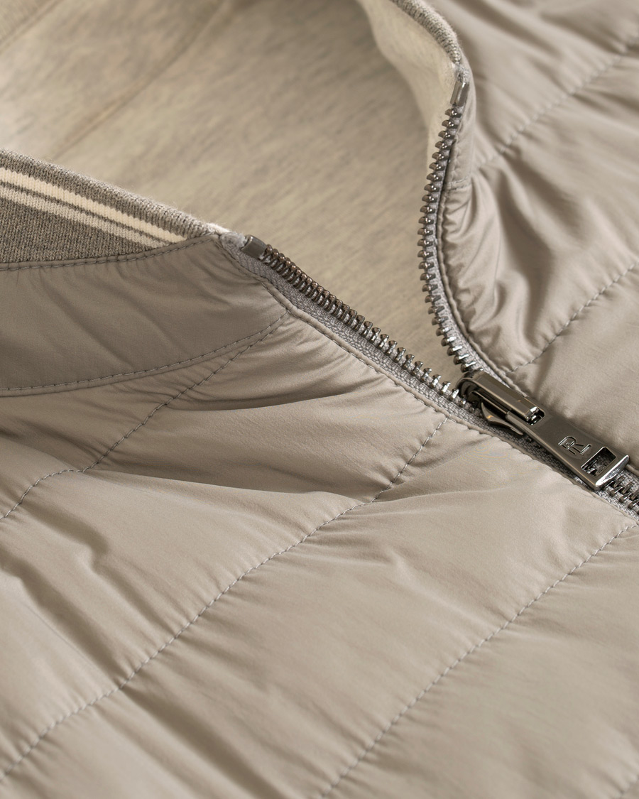 Herre | Jakker | Ralph Lauren Purple Label | Reversible Hybrid Vest Light Grey Melange