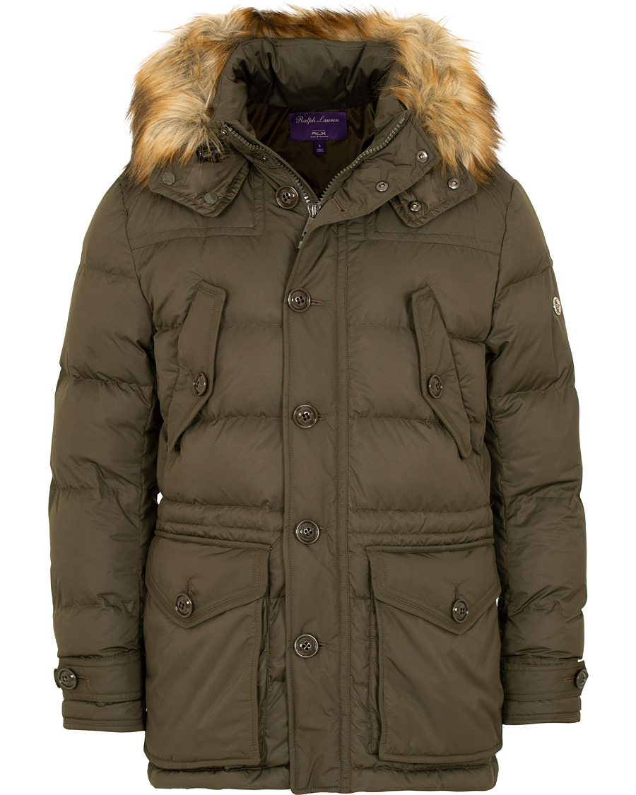 Herre | Jakker | Ralph Lauren Purple Label | Down Parka Dark Olivewood