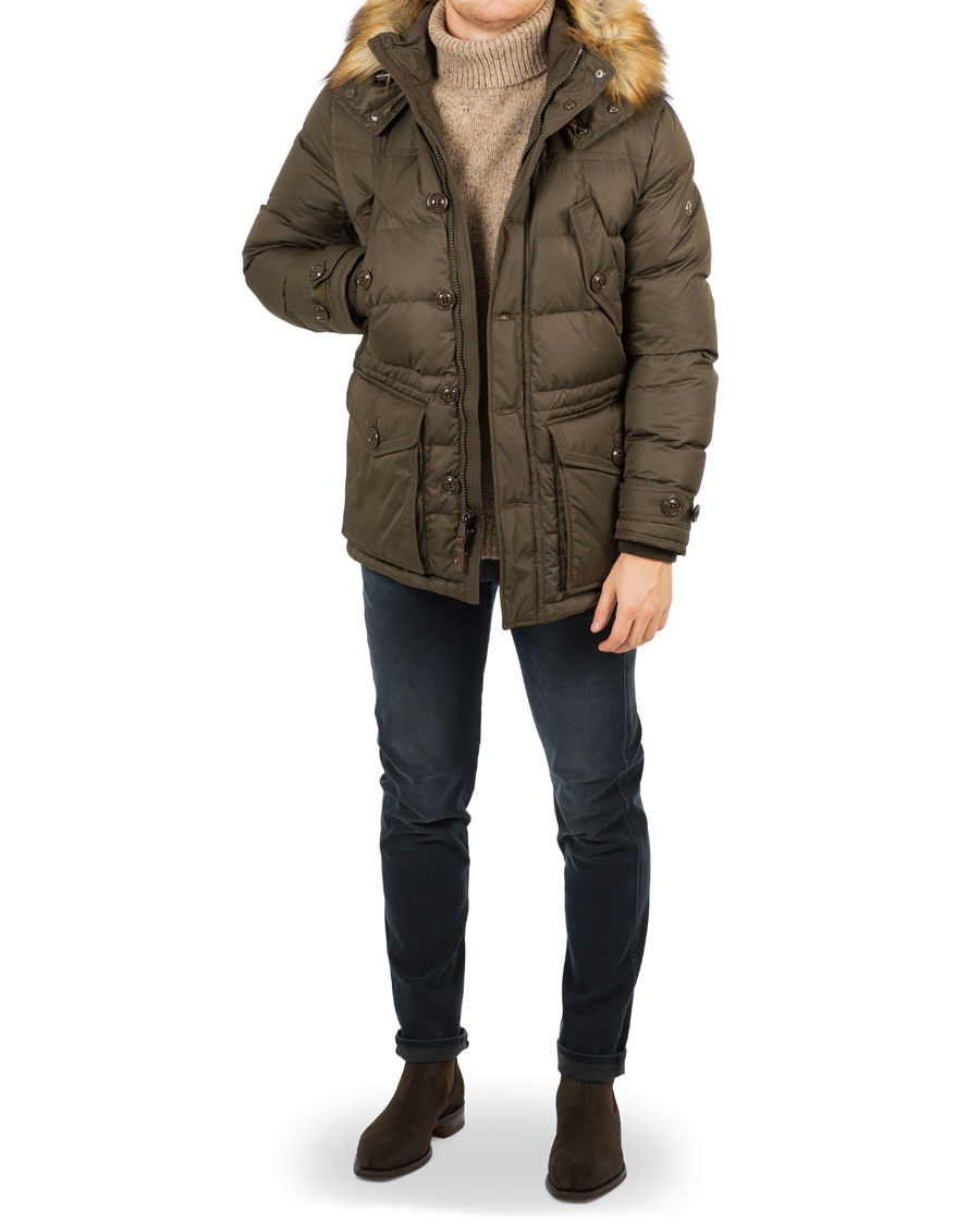 Herre | Jakker | Ralph Lauren Purple Label | Down Parka Dark Olivewood