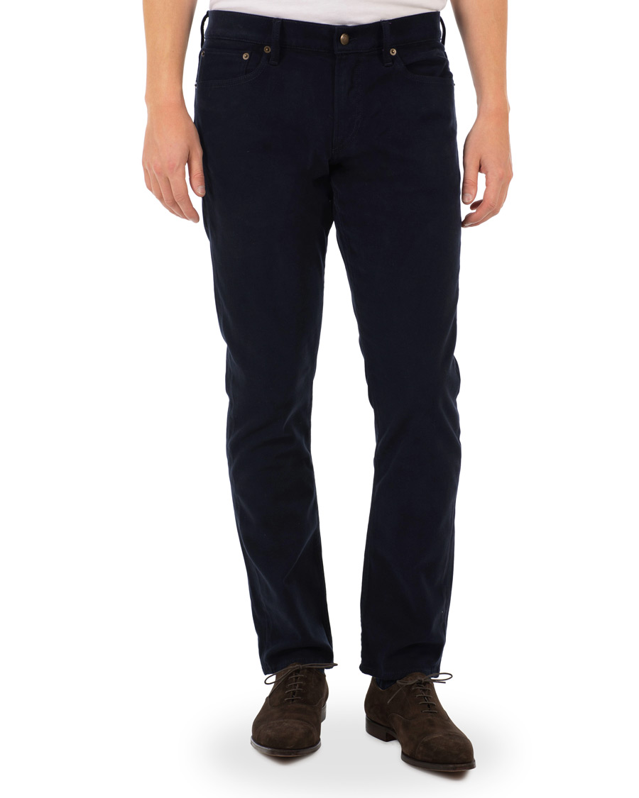 Herre | Bukser | Ralph Lauren Purple Label | Alston Stretch Moleskin 5-Pocket Pants Chairman Navy
