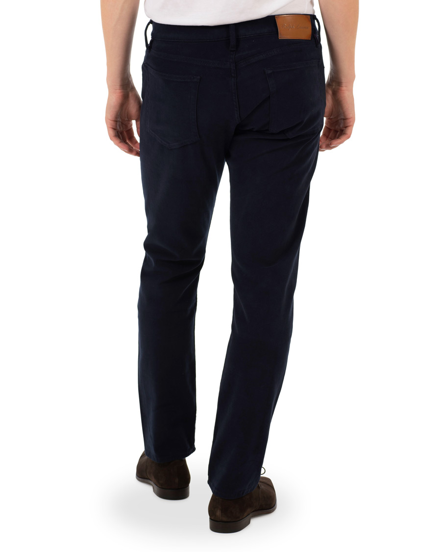 Herre | Bukser | Ralph Lauren Purple Label | Alston Stretch Moleskin 5-Pocket Pants Chairman Navy