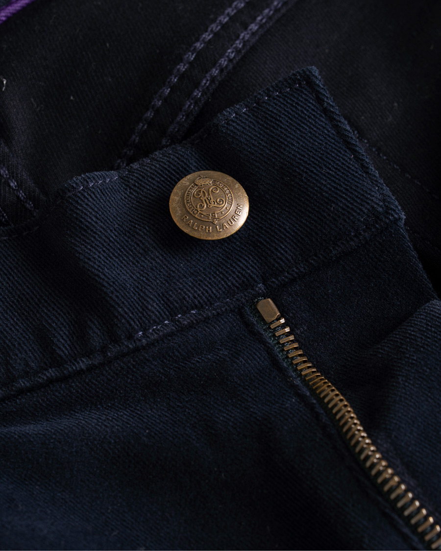 Herre | Bukser | Ralph Lauren Purple Label | Alston Stretch Moleskin 5-Pocket Pants Chairman Navy