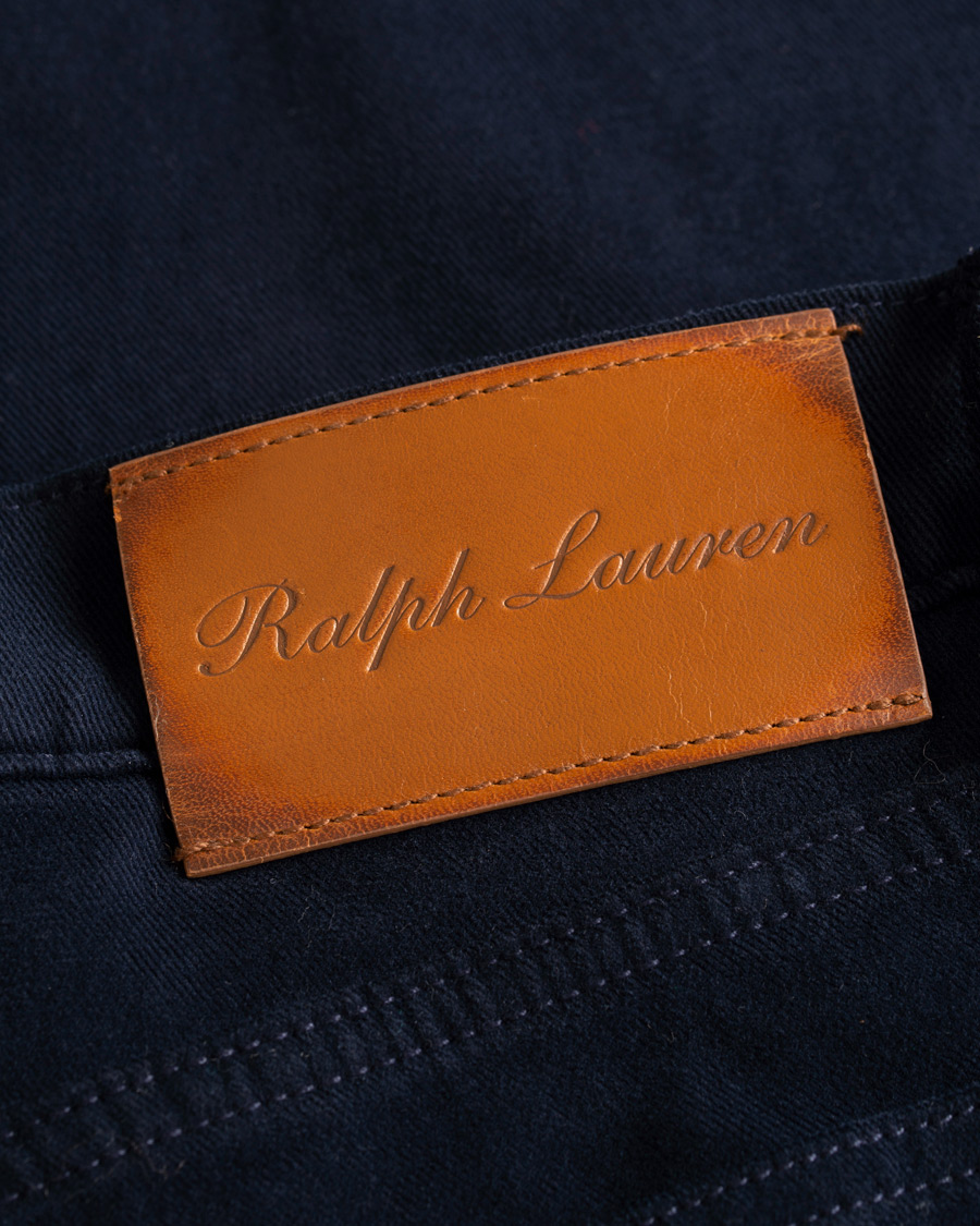 Herre | Bukser | Ralph Lauren Purple Label | Alston Stretch Moleskin 5-Pocket Pants Chairman Navy