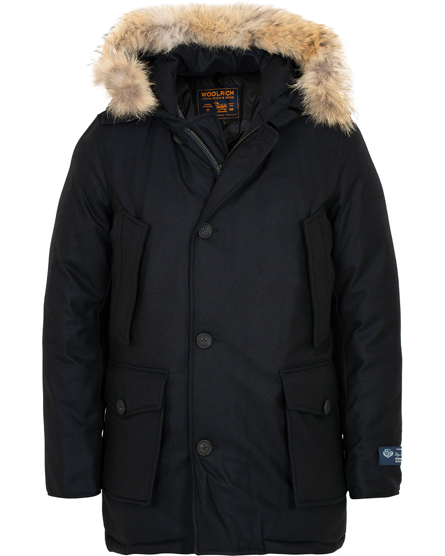 Herre | Jakker | Woolrich | Loro Piana Arctic Parka DF Navy Melton