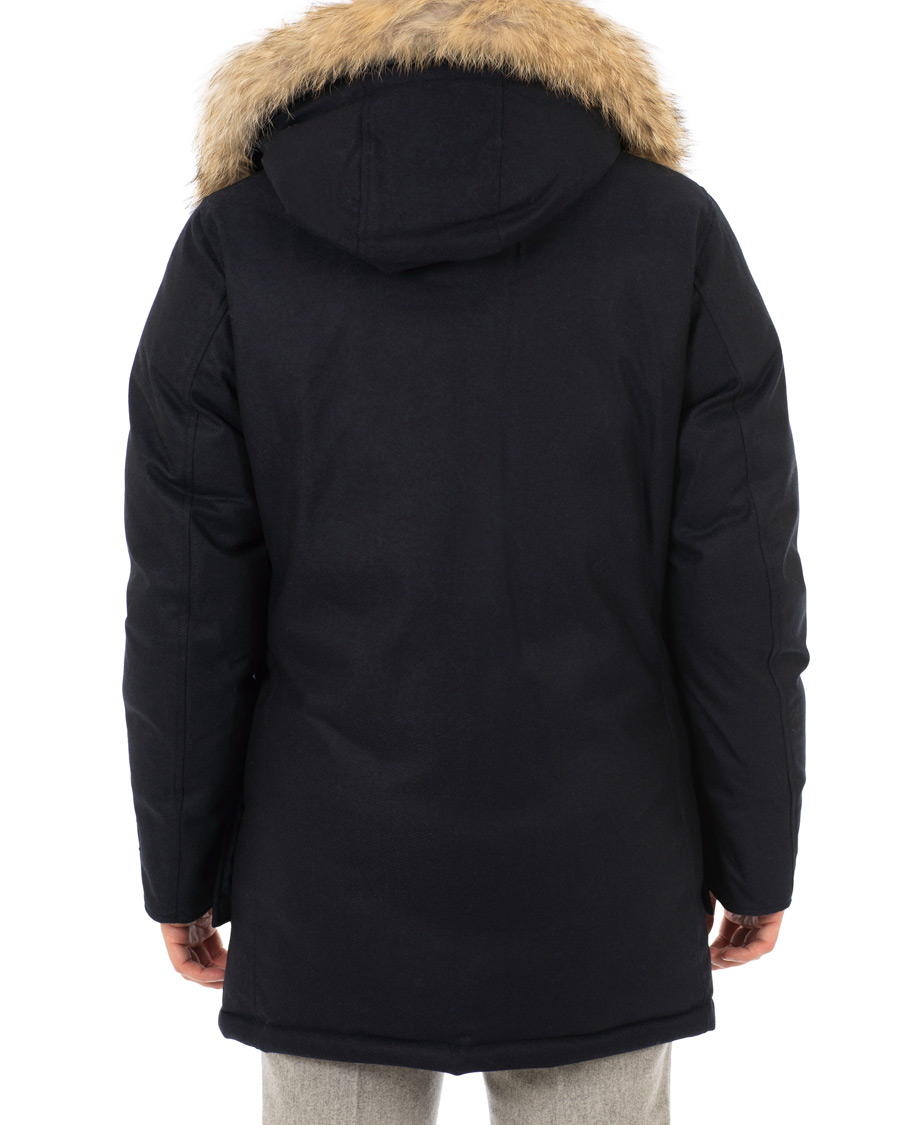 Herre | Jakker | Woolrich | Loro Piana Arctic Parka DF Navy Melton