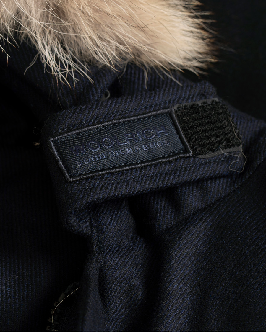 Herre | Jakker | Woolrich | Loro Piana Arctic Parka DF Navy Melton