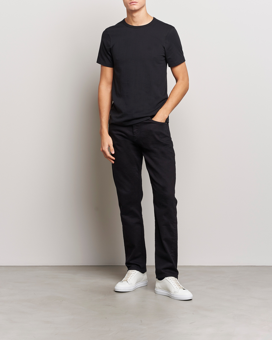 Herre | T-Shirts | Merz b. Schwanen | 1950s Classic Loopwheeled Black