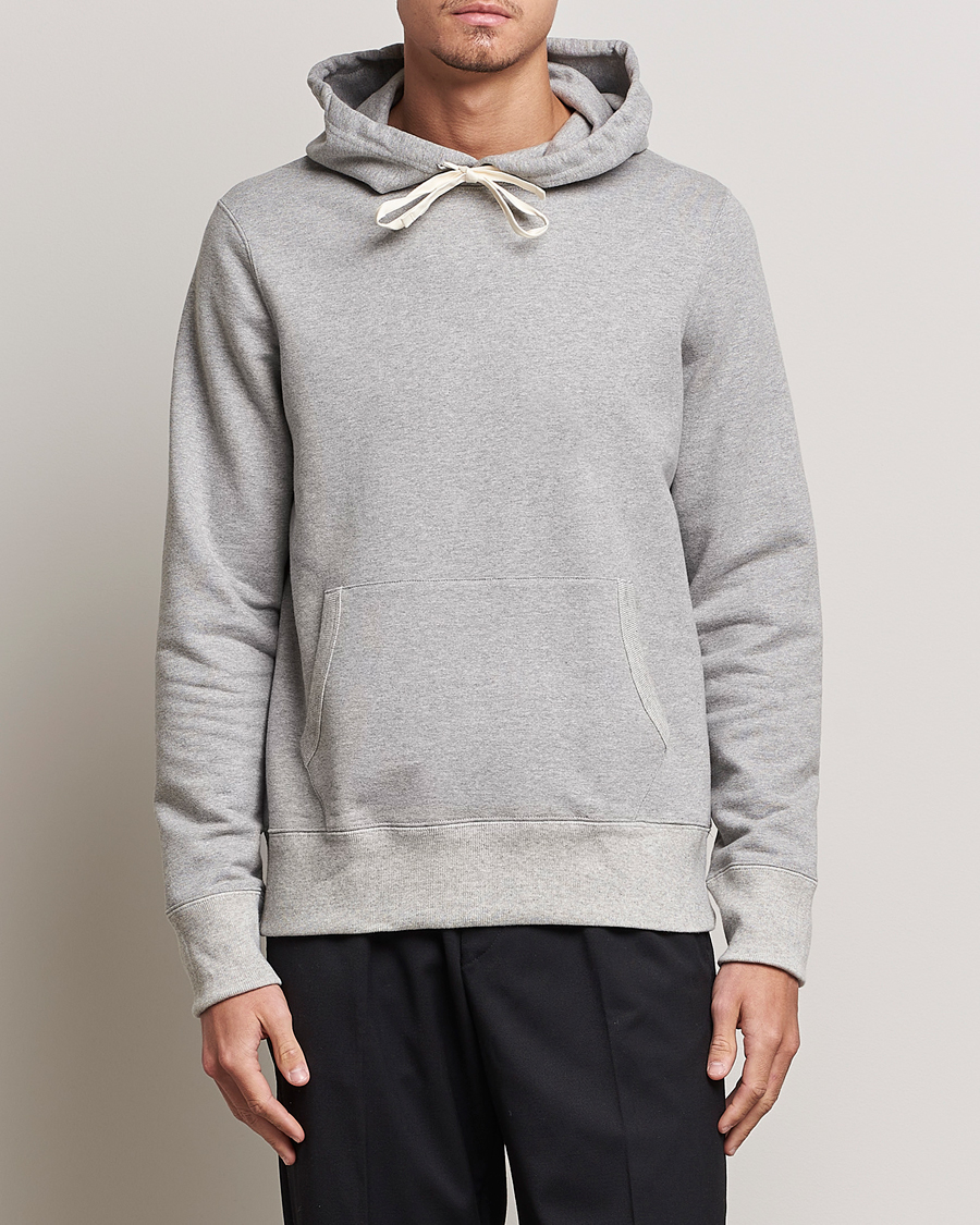 Herre | Klær | Merz b. Schwanen | Cotton Loopwheeled Hoodie Grey Melange