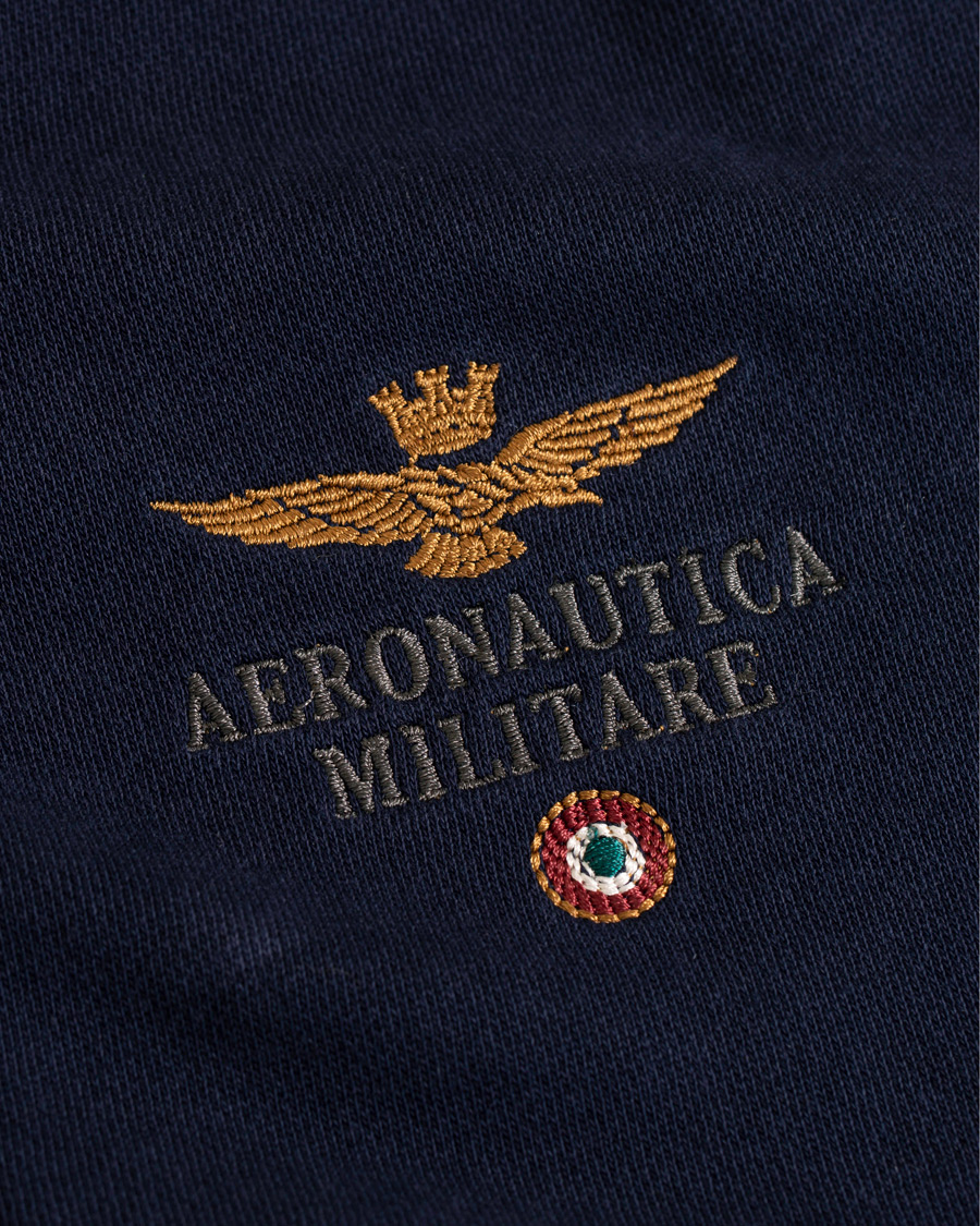 Herre | Gensere | Aeronautica Militare | AF348 Full Zip Hoodie Navy