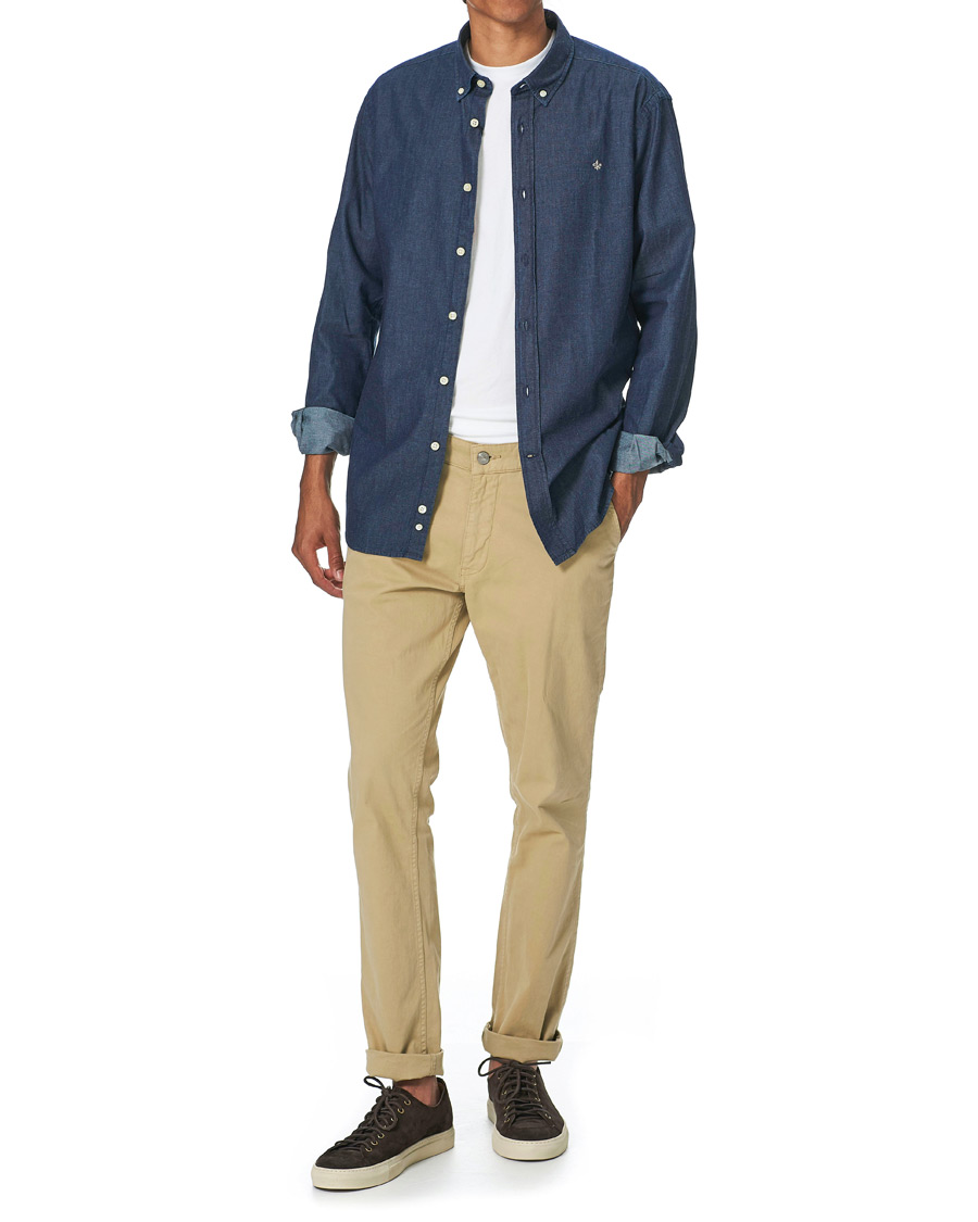 Herre | Skjorter | Morris | Julian Button Down Denim Shirt Dark Wash