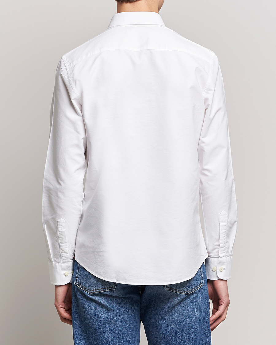 Herre | Skjorter | Morris | Oxford Button Down Cotton Shirt White